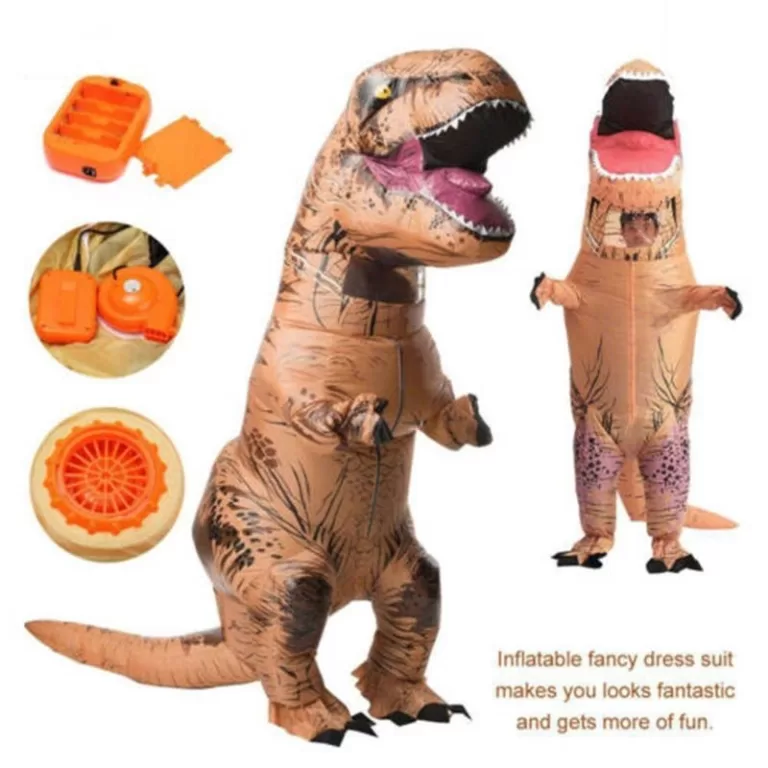 T-REX Traje inflável do dinossauro para crianças