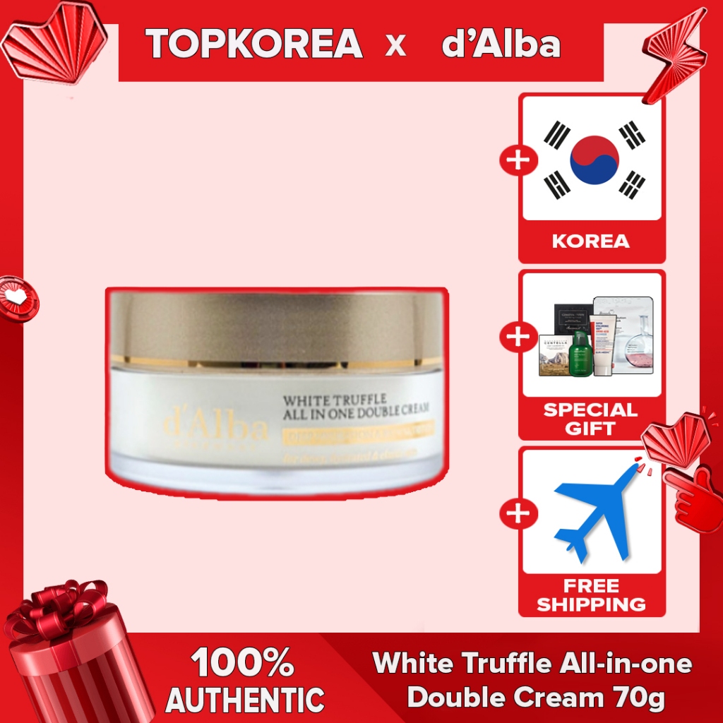 dAlba 70g White Truffle All-in-one Creme Facial Duplo TOPKOREA Envio Da Coreia