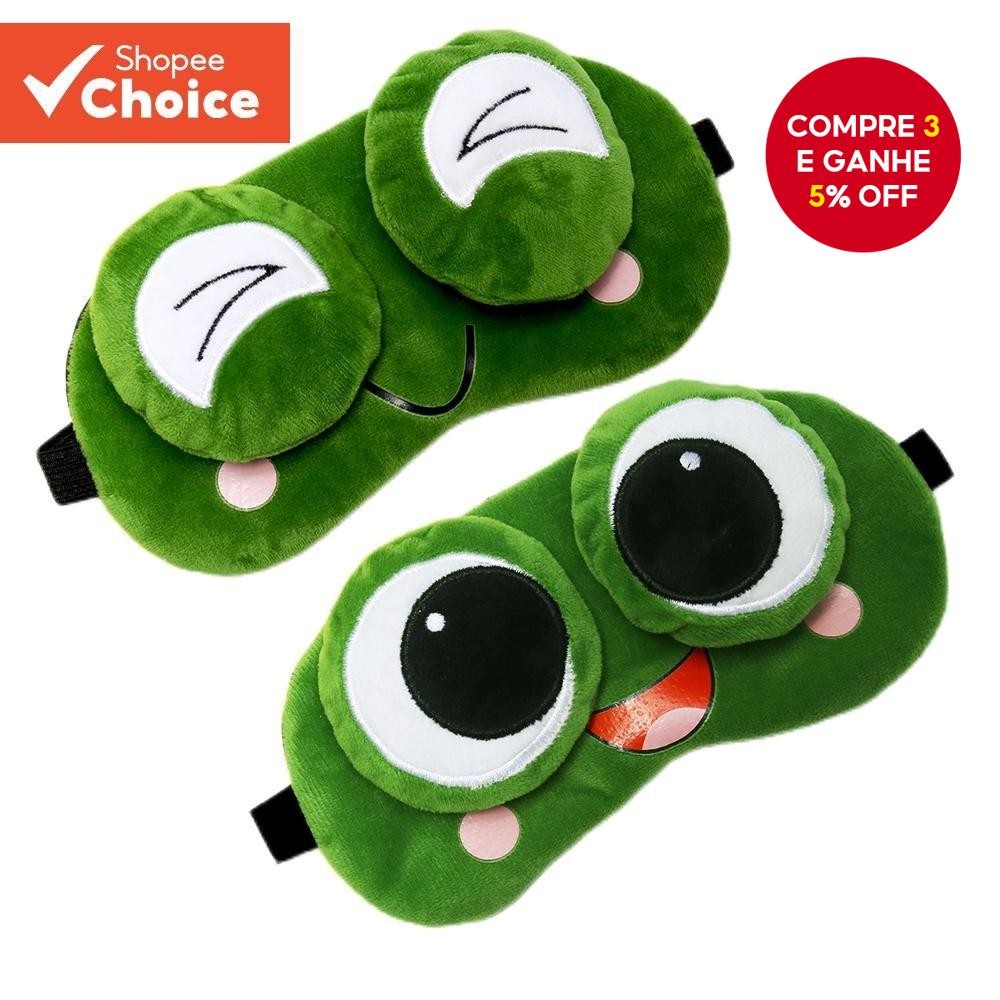 Máscara De Dormir Frog-Venda Blackout Para Descanso De Viagens E Escritório , Ajuste Universal  1PC