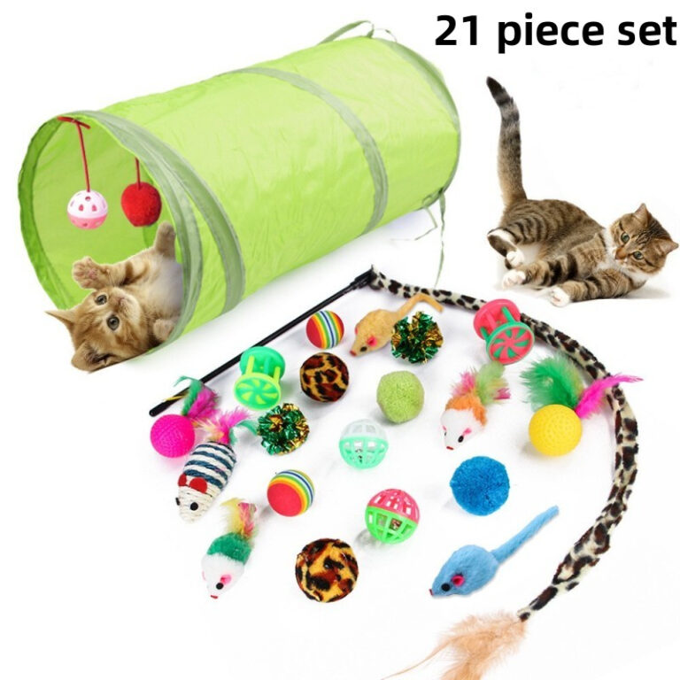 Conjunto De Brinquedos Para Gatos De Estimação ,