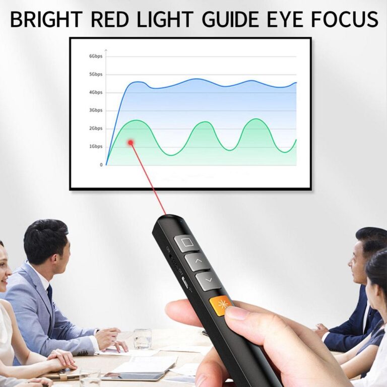 PPT Caneta Laser Vermelha De Rotação De Página 