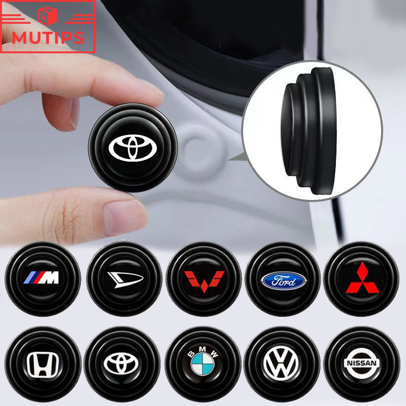 4/10 pces Almofada De Silicone Anti-Colisão Fechamento Da Porta Do Carro Proteção Choque Adesivos Ta