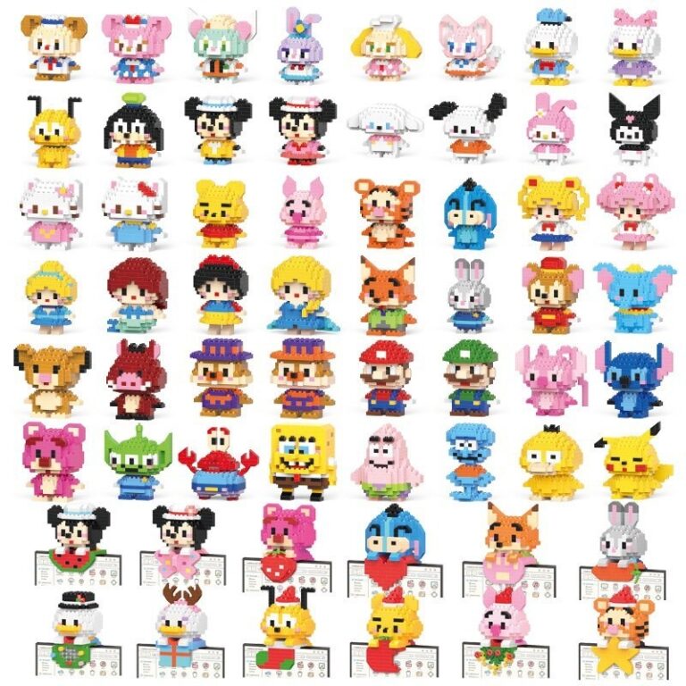 kit De Construção De Bonecas De anime De Pequena