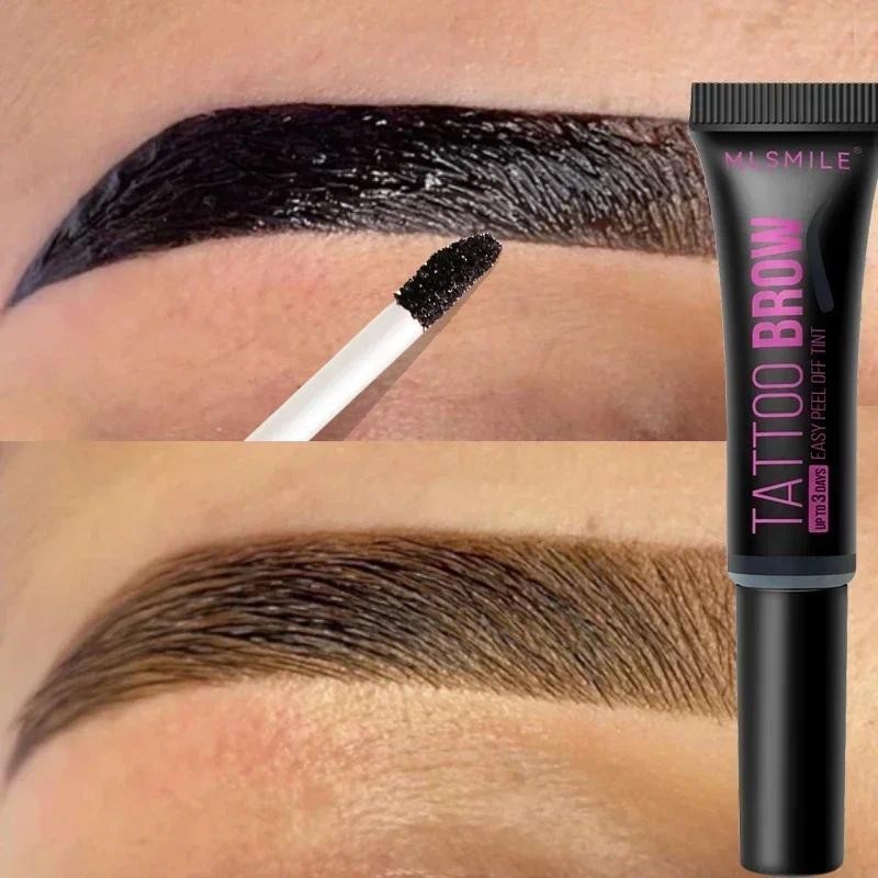Gel Semi-Permanente Para Sobrancelhas À Prova Dágua Tattoo Tint Long-lasting Black Brown Dye Eyebrow