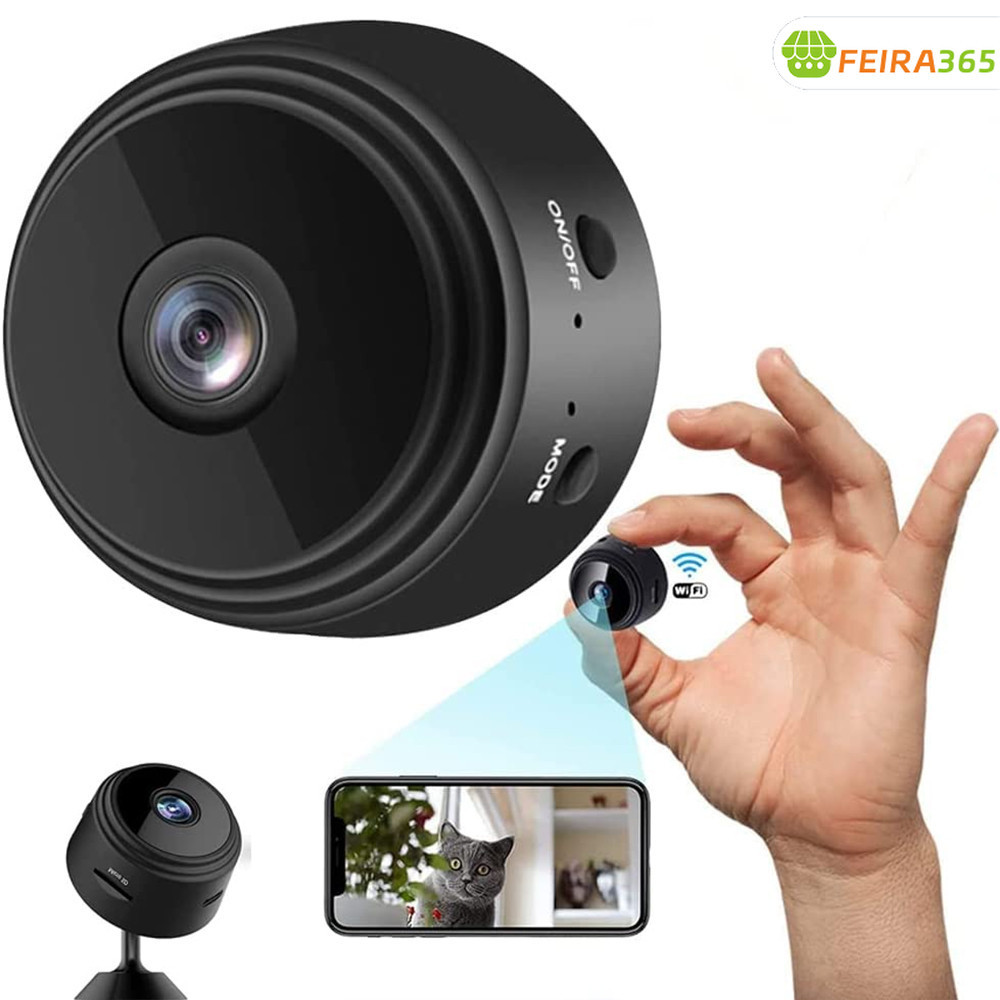 Kit 1/2/3/4 Cameras A9 HD Visão Noturna Wifi Câmera 1080P Sem Fio Vigilância e Segurança A9
