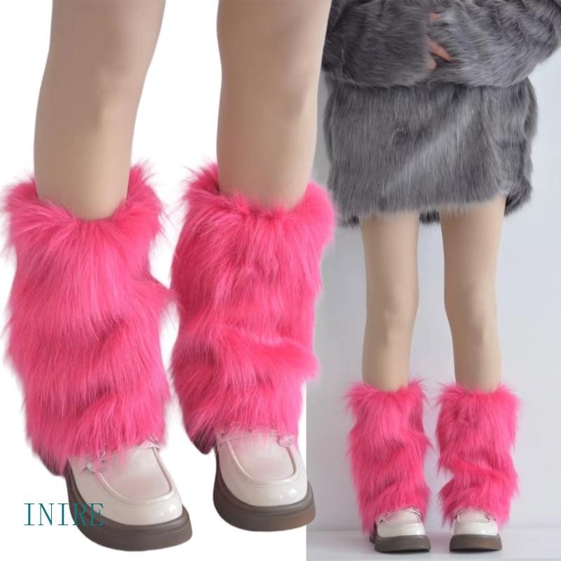 IRE Fantasia Feminina Peluda Para Festa , Pele Sintética Felpuda , Botas Longas , Punhos , Capa , Po
