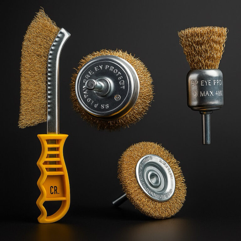 Kit Escovas De Aço 4pçs Circular Copo Pincel E M