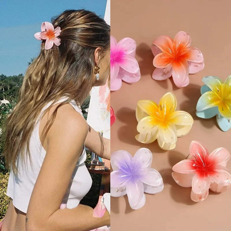 Clips para Cabelo Boho para Mulheres – Acessórios de Cabelo Coloridos com Flores para Uso Diário e M