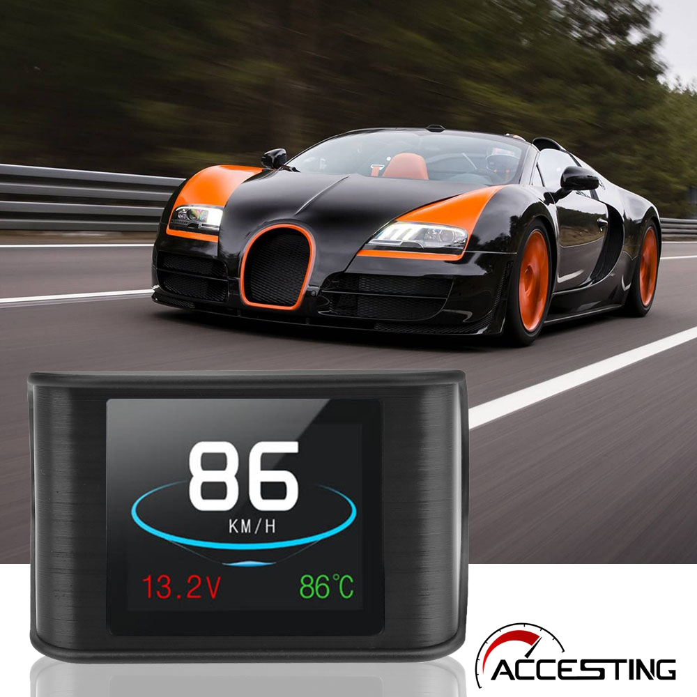 P10 Head-Up Display (HUD) Com Conexão OBD2 E Tela LCD Colorida , Monitor De Carro , 9V-16V