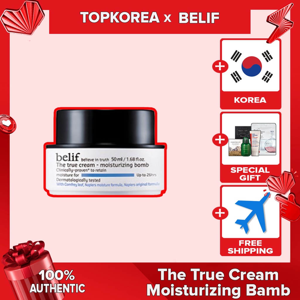BELIF THE TRUE CREAM-Bomba Hidratante 50ml/TOPKOREA/Envio Da Coreia