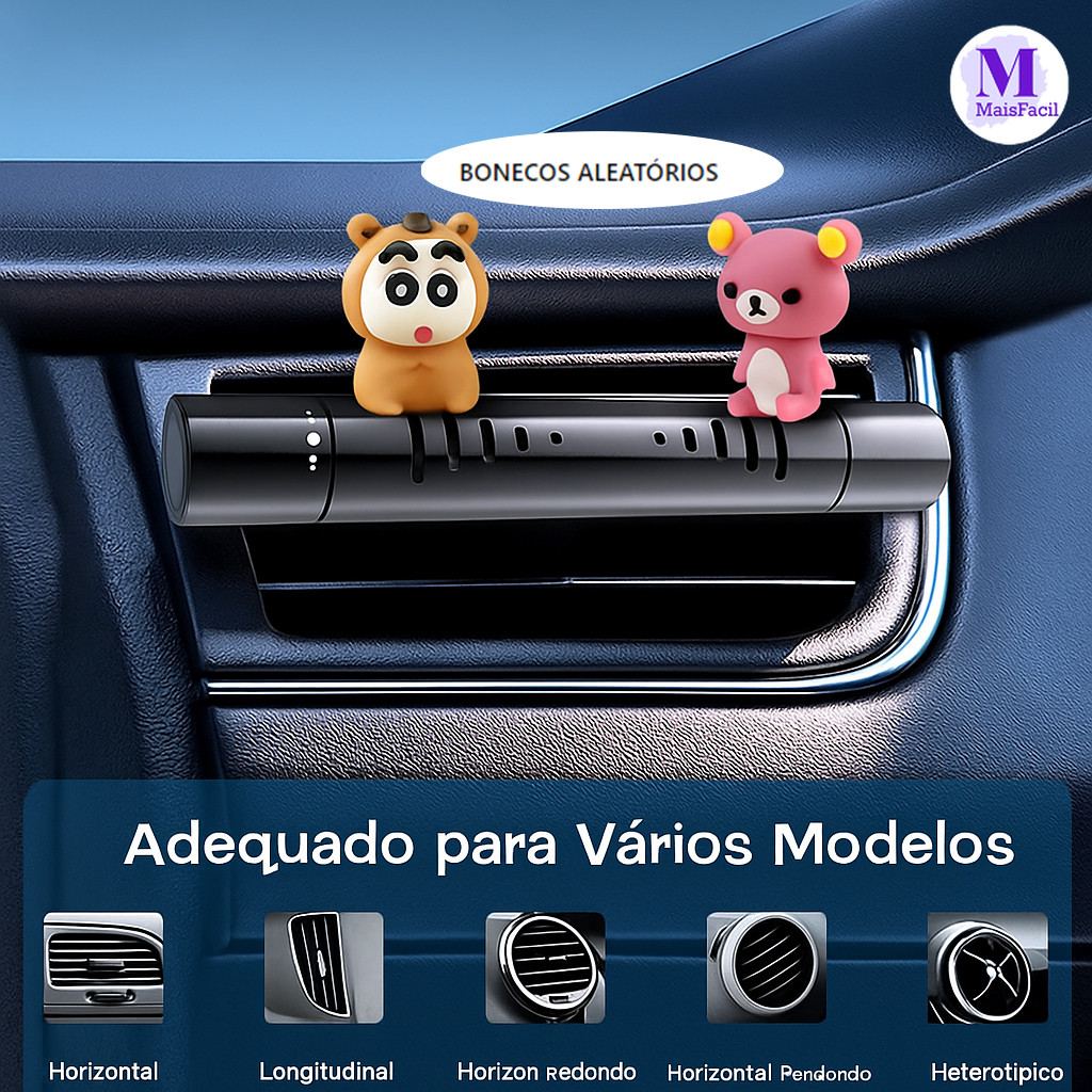 Clipe de Aromaterapia para Saída de Ar do Carro | Aromatizador, Perfume e Purificador de Ar