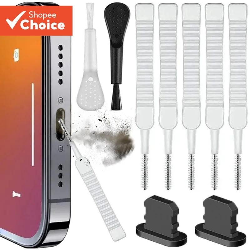 Kit De Limpeza Para PC , 14 Peças , Conjunto Universal Porta De Carregamento De iPhone , Plugue De P