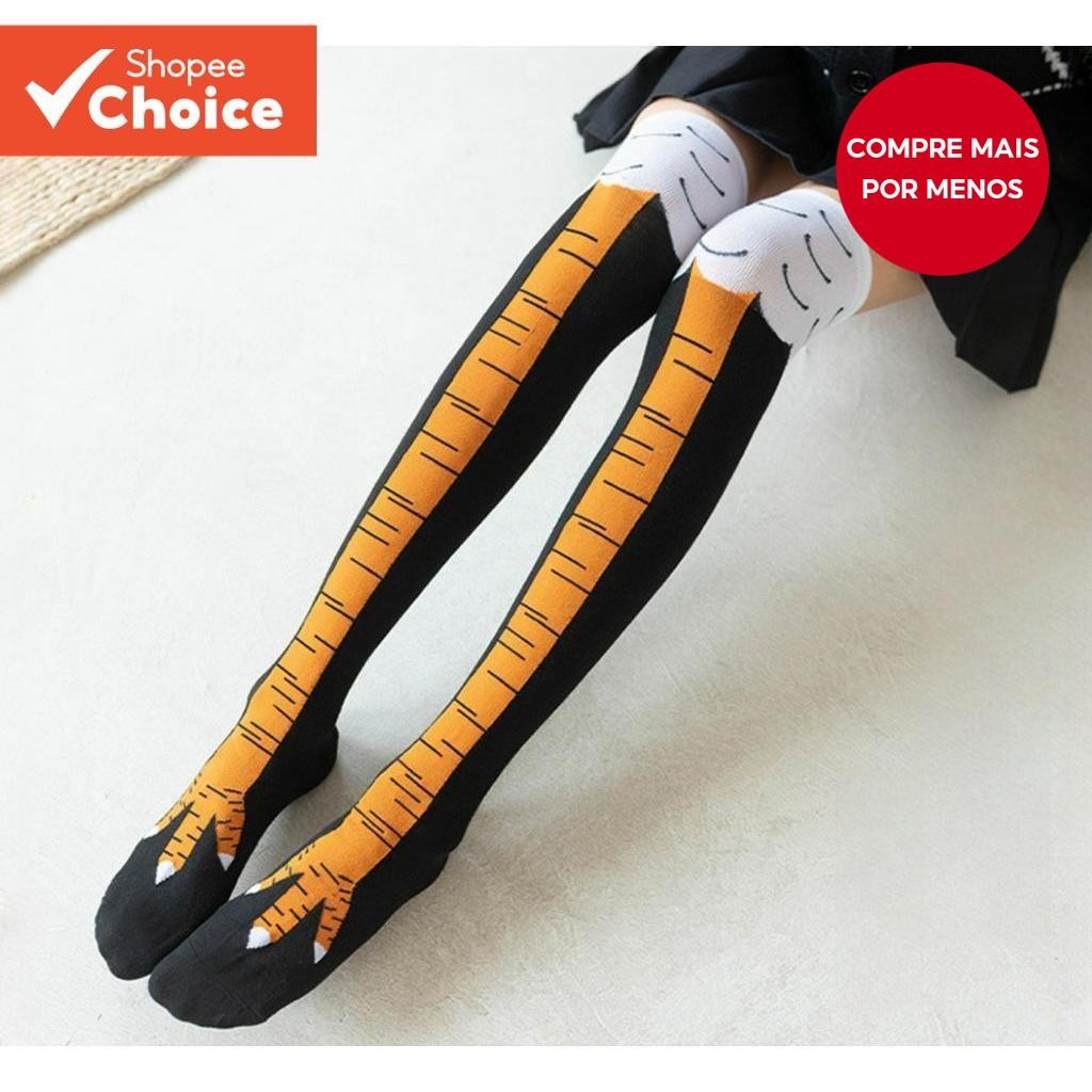 Meias Tailandesas Para Pernas De Frango  Hilariantes Até O Joelho Homens/Mulheres (Da Moda Cosplay E