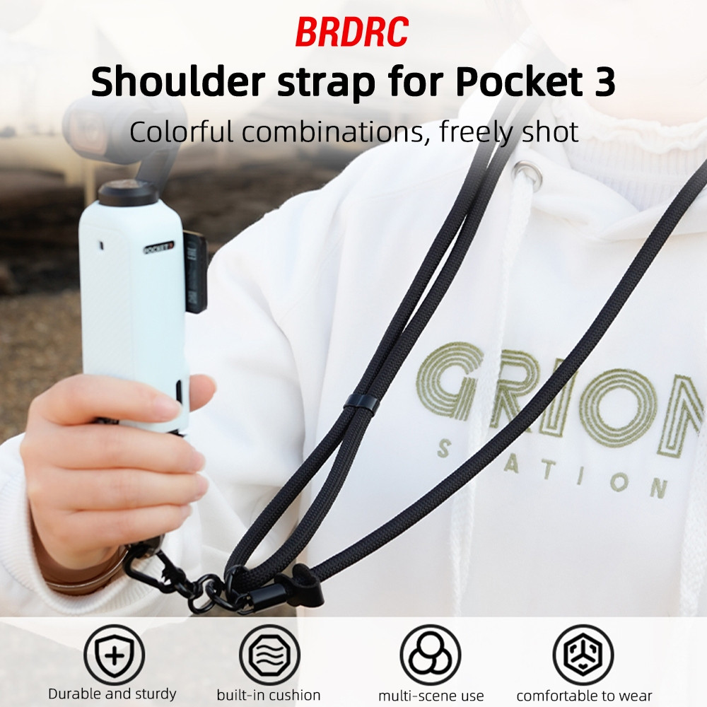 Alça Crossbody Ajustável Atualizada Para DJI POCKET 3/OSMO NANO 360/ACTION 6 5pro/INSTA360 X5 ACE PR
