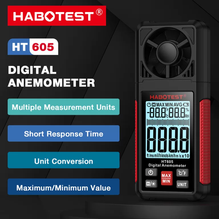 HABOTEST HT605 Anemômetro Medidor Digital De Velo