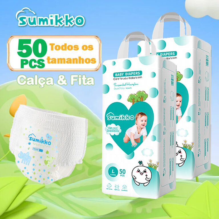 SUMIKKO 50 e 100 unidades Infantil Calça Fraldas 