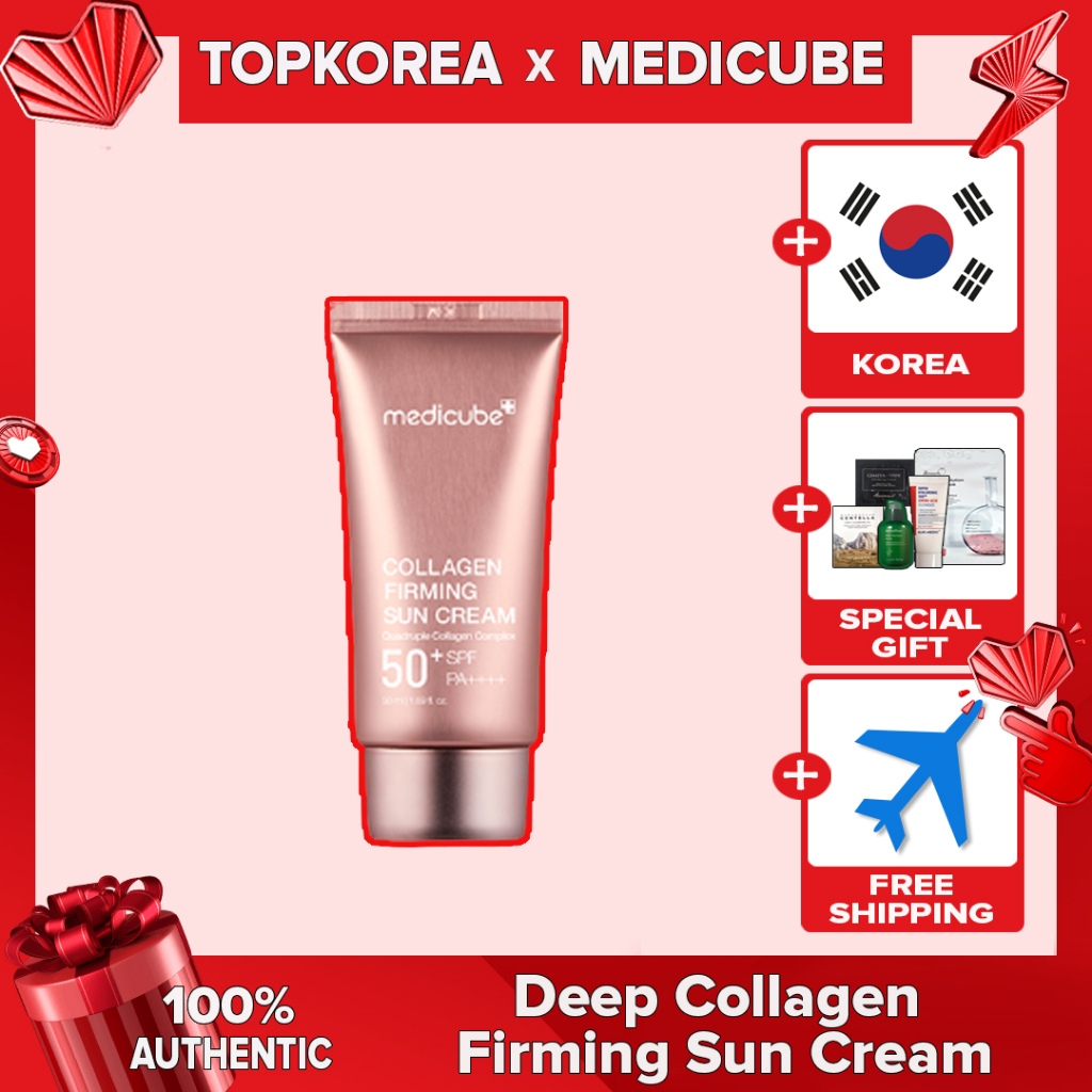 MedicubeDeep Collagen Firming Sun Cream 50ml / TOPKOREA / Shipping from korea