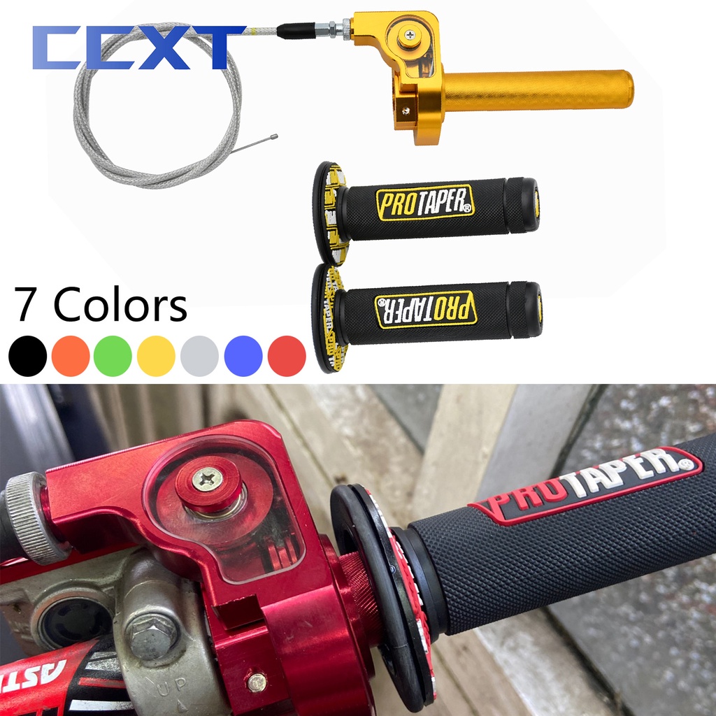Punhos De Acelerador De 22mm Para Motocicleta Universal Volta Rápida CNC Honda CRF CR XR CBR Yamaha