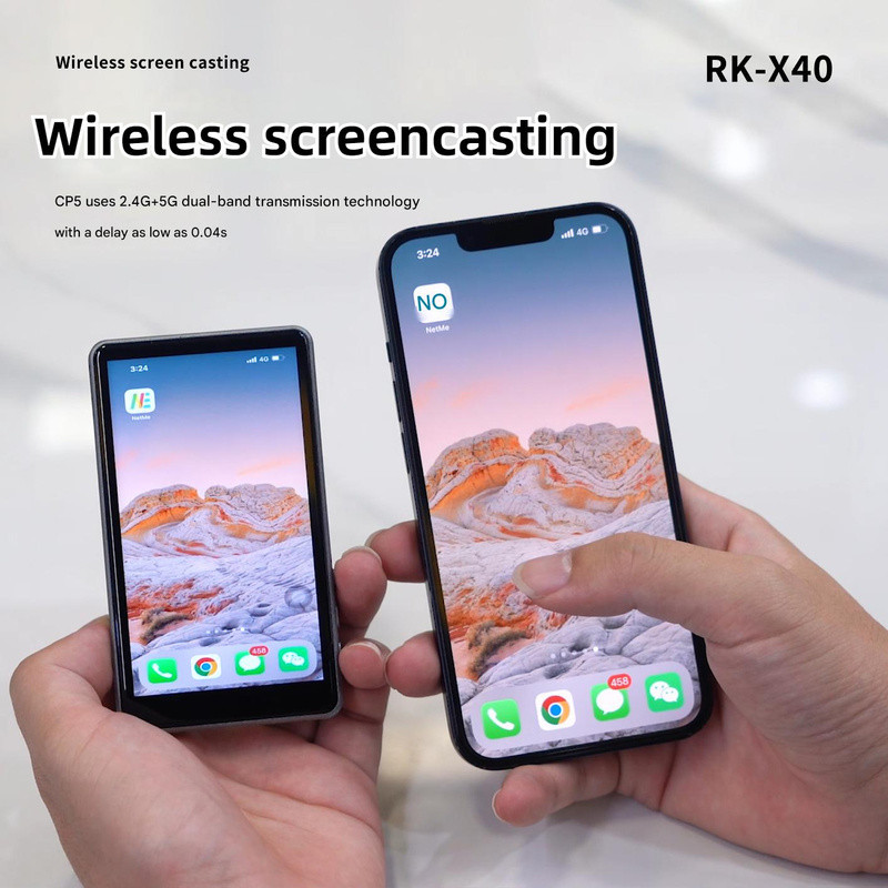 2026 Venda Quente RK-X40/X40B (Versão Atualizada)/X40L/X40M Selfie Monitor Sem Fio Tela De Gravação