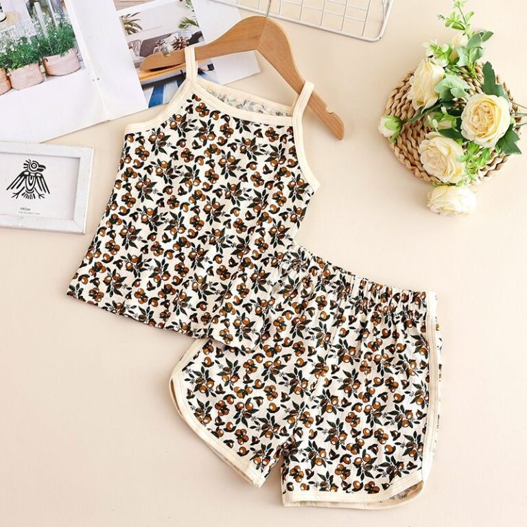 2025 novo estilo infantil estilingue terno Shorts 