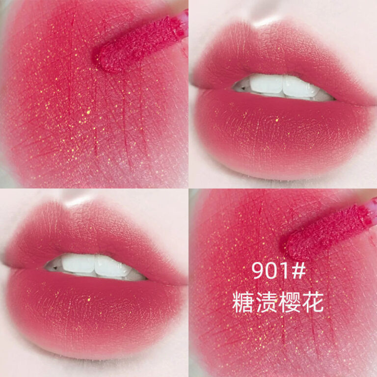 Batom fosco de veludo labial. Sem clareamento faci