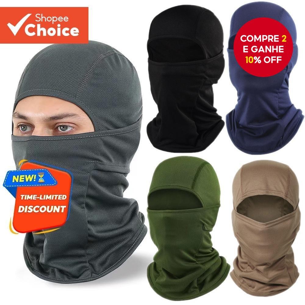 Máscara Balaclava Para Motocicleta  Capa Facial Completa Com Proteção Solar Ciclismo/Esportes Ao Ar