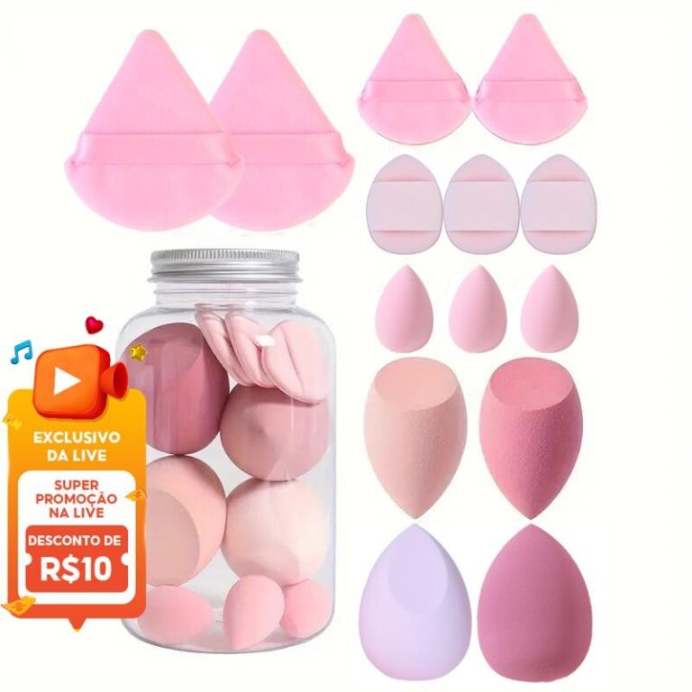 Conjunto De Sopro De Pó De 14 Unidades Macio E Ad