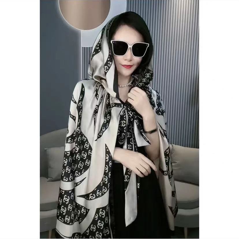 Novo Colar de Folha de Lótus Roupas de Proteção Solar de Seda de Gelo Pérola Cetim Guarda-sol de Ver