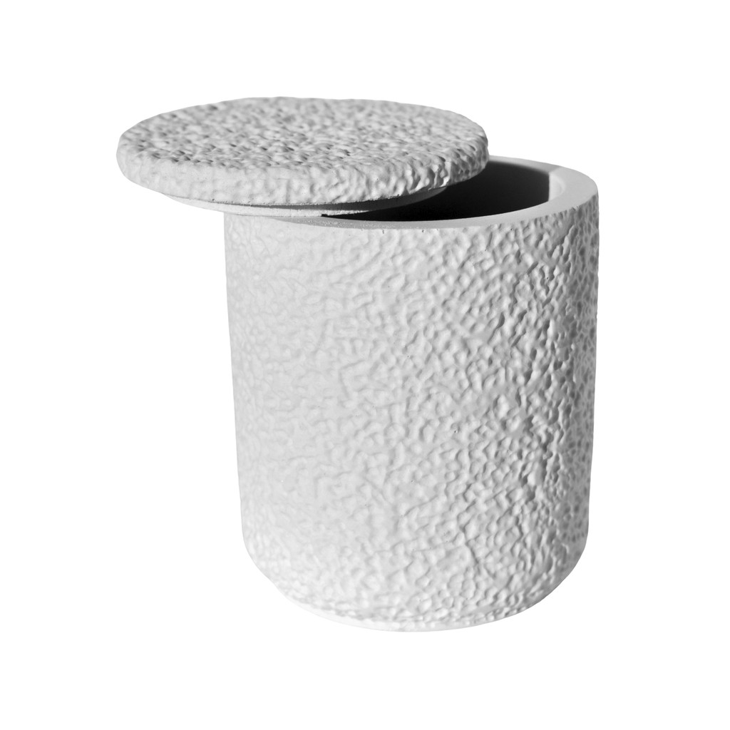 Pote Texturizado Clássico 11cm em Cimento Artesanal