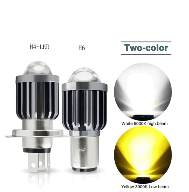 Farol Universal Para Motocicleta , H4/H6 , 12V , L