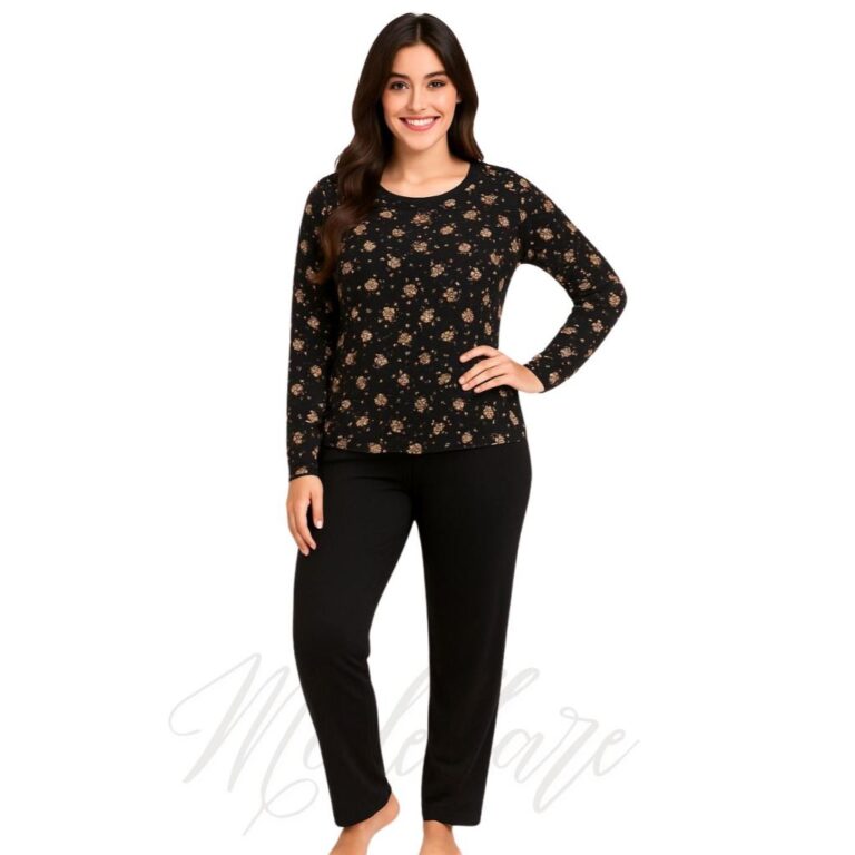 Pijama Inverno Feminino Vanessa  Confortável Adul