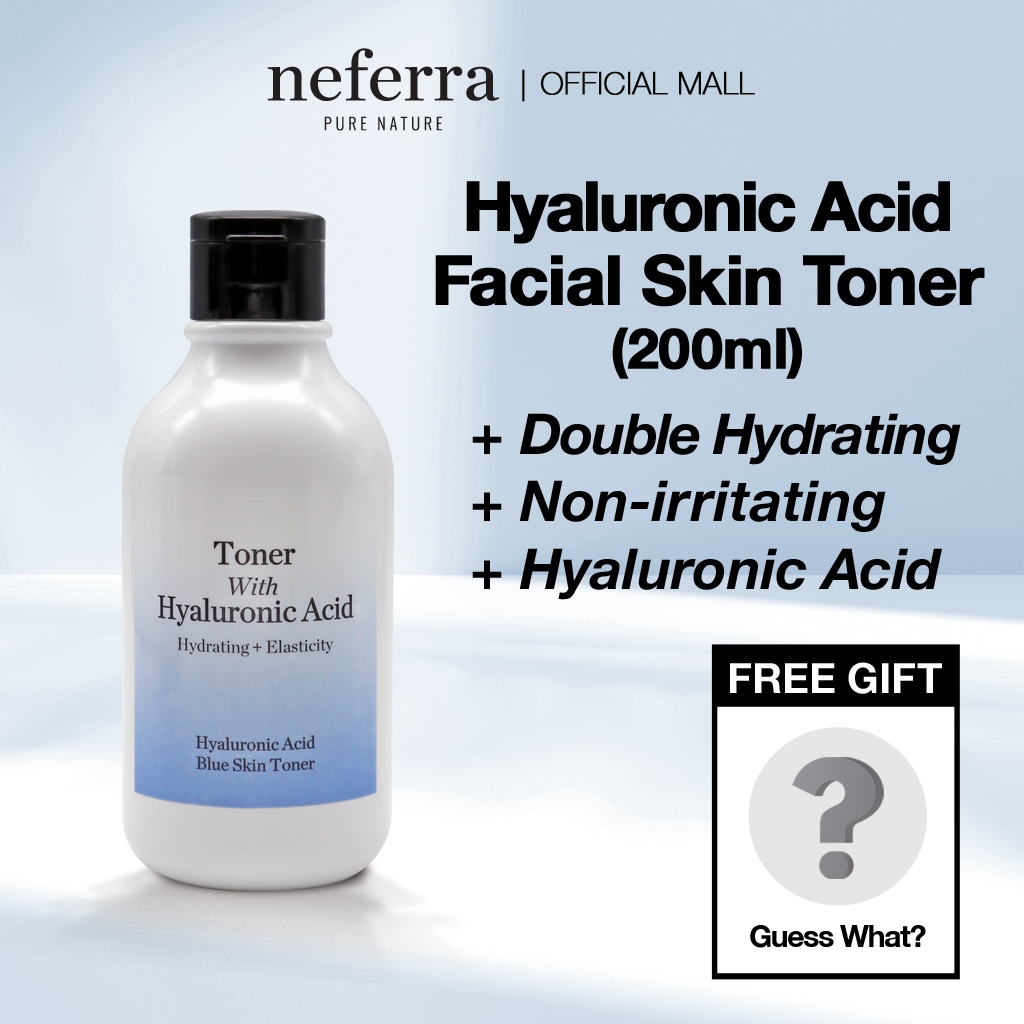 Odorata/Neferra Double Hidratante + Elasticidade + Toner Calmante Para Pele Azul Com Ácido Hialurôni