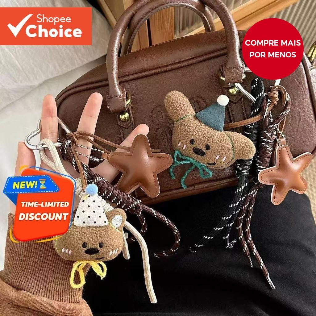 Saco Pendurado Dos Desenhos Animados Urso De Pelúcia Boneca Pingente Avançado Sensorial Grânulo Corr