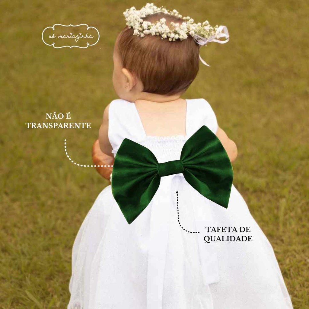 Laço Estruturado Traseiro acessorio para vestido Musgo REF4204