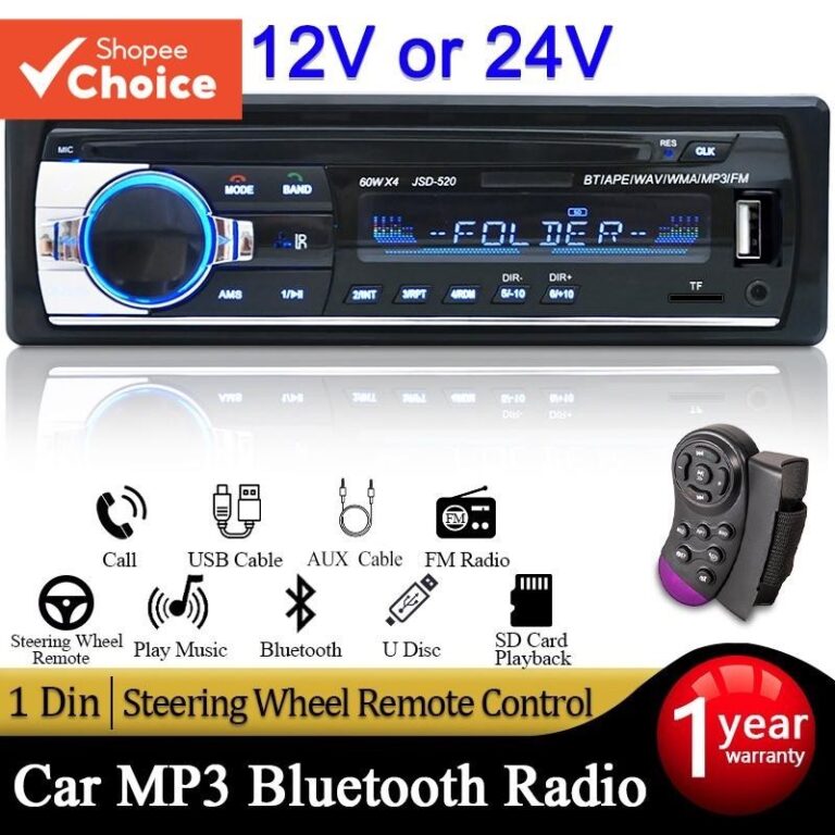Rádio Do Carro Estéreo 1 Din MP3 Player FM Áudi