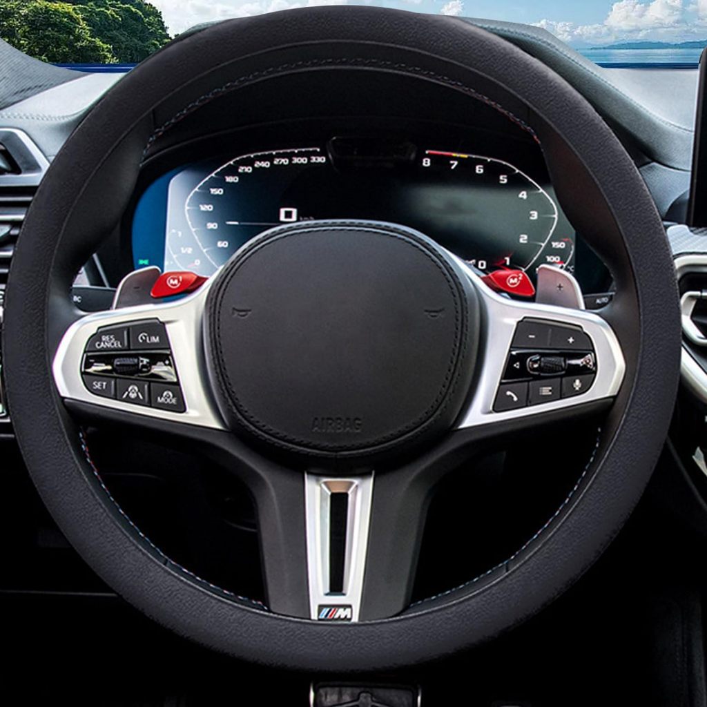 Silicone Capa De Para Volante De Carro Antiderrapante 33-40CM Protetor Universal De