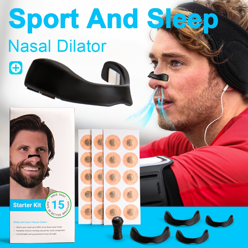 Esporte Dilatador Nasal Sono Dilatadores De Respiração Starter Kit Nariz Respirar Tiras Nasais Magné
