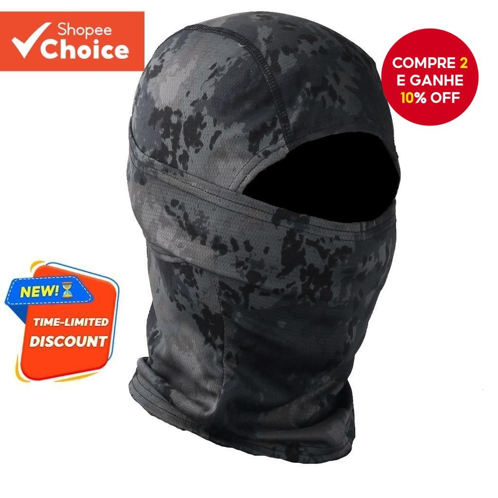 Máscara Balaclava Capa Facial À Prova De Vento Para Motociclismo/Caça , Acessório Respirável Esport