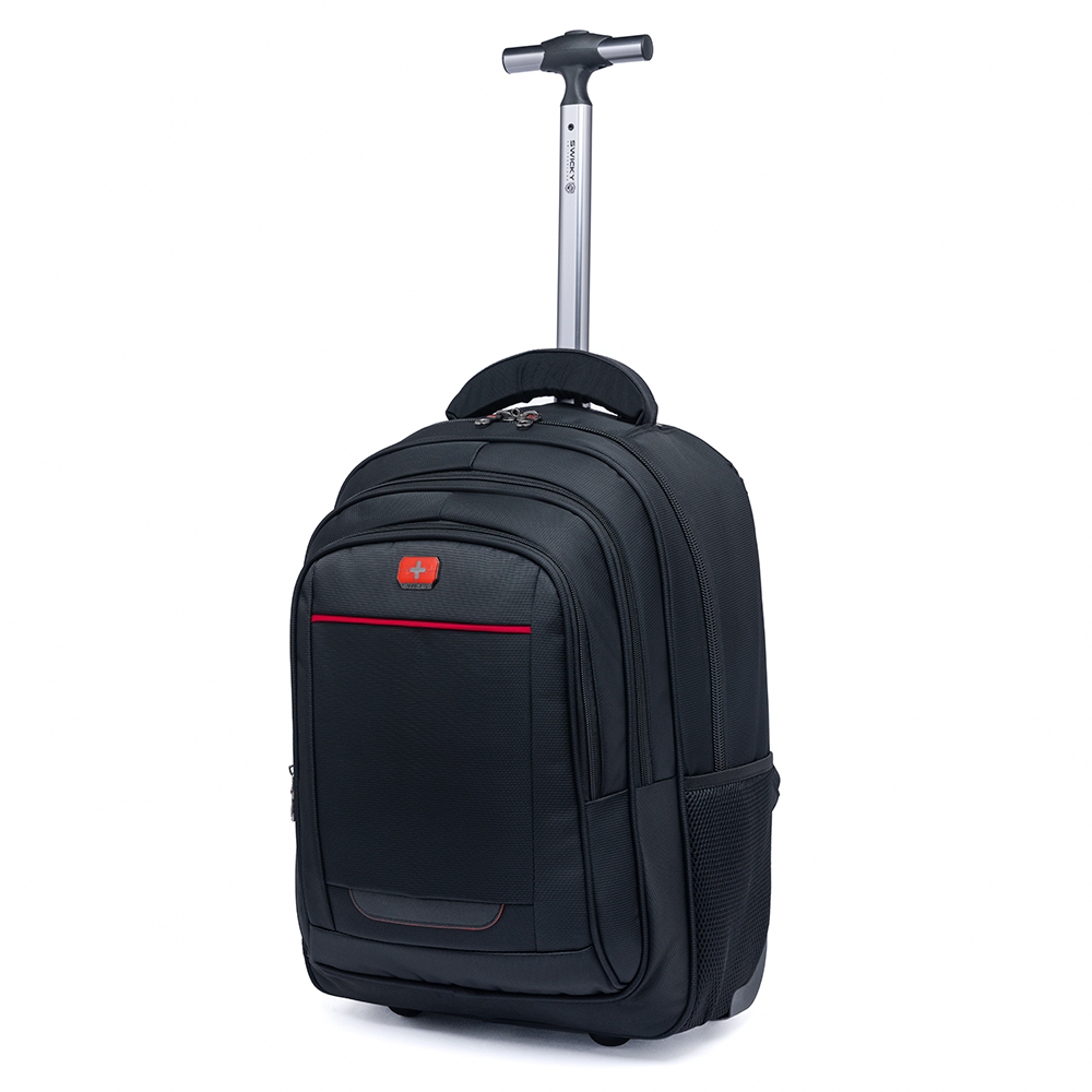 Mochila Executiva Grande Rodinha Reforçada Alças Costas Mao Swicky Faculdade Viagem Notebook