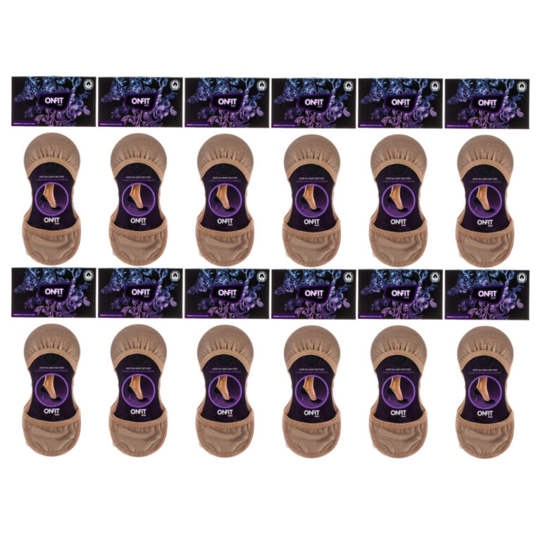 KIT MEIAS ONFIT MINI 12 PARES ALGODÃO NUDE BEGE T
