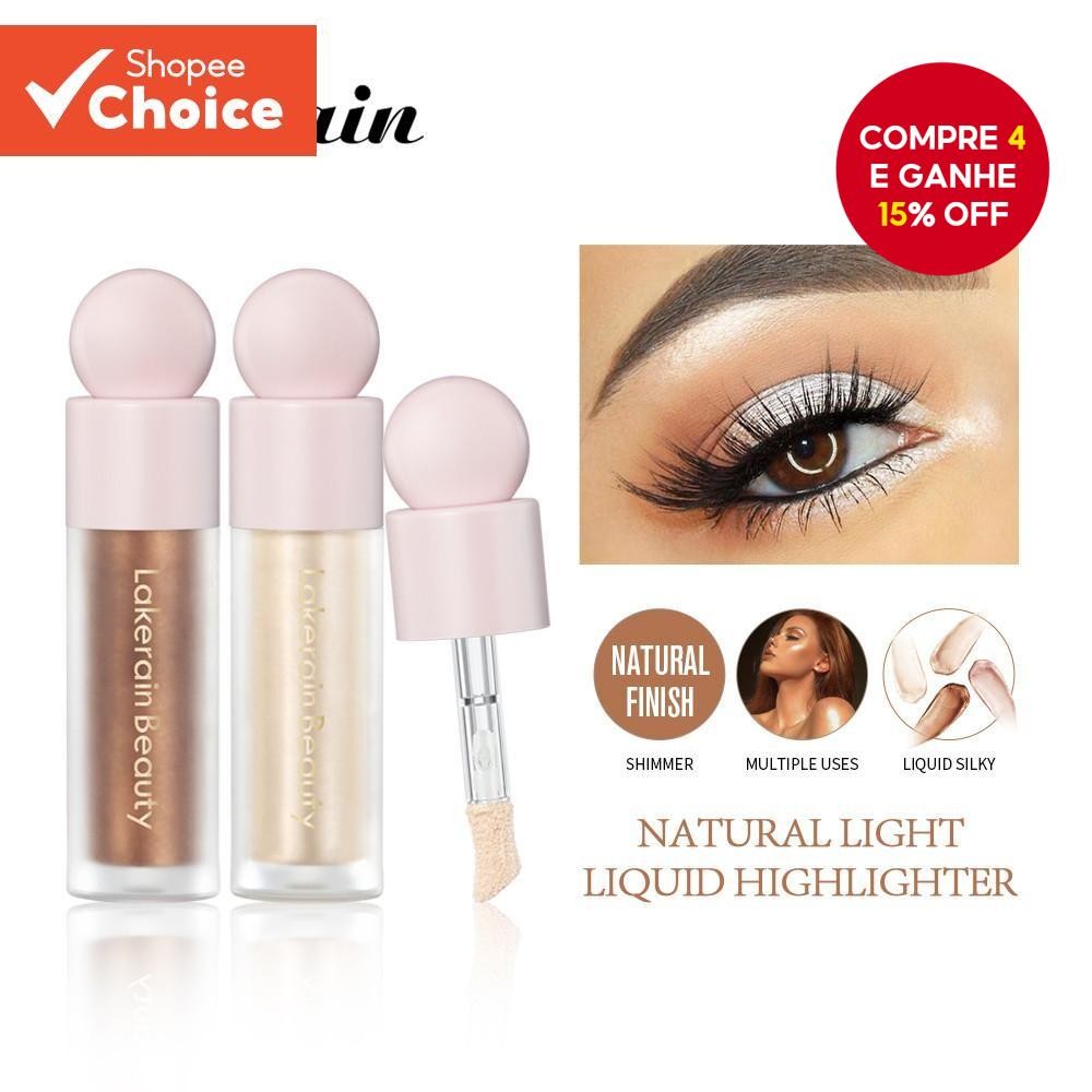Luminizador Lakerain Silky Glow Contorno Shimmer Iluminador Liquido Para Face e Corpo