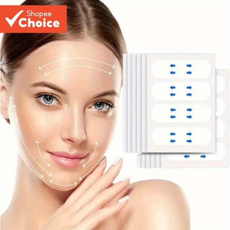 Fita Invisível Para Lifting Facial 120 Unidades-Adesivos Transparentes Linha V Instantânea E Redução