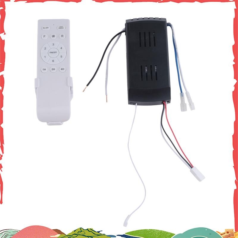 Substituição Universal Do Kit De Controle Remoto Ventilador De Teto , 6 Velocidades E Temporização ,