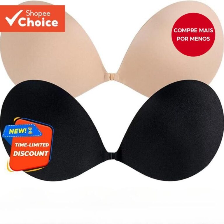 Sutiã Push-Up De Silicone Com Remendos Adesivos E