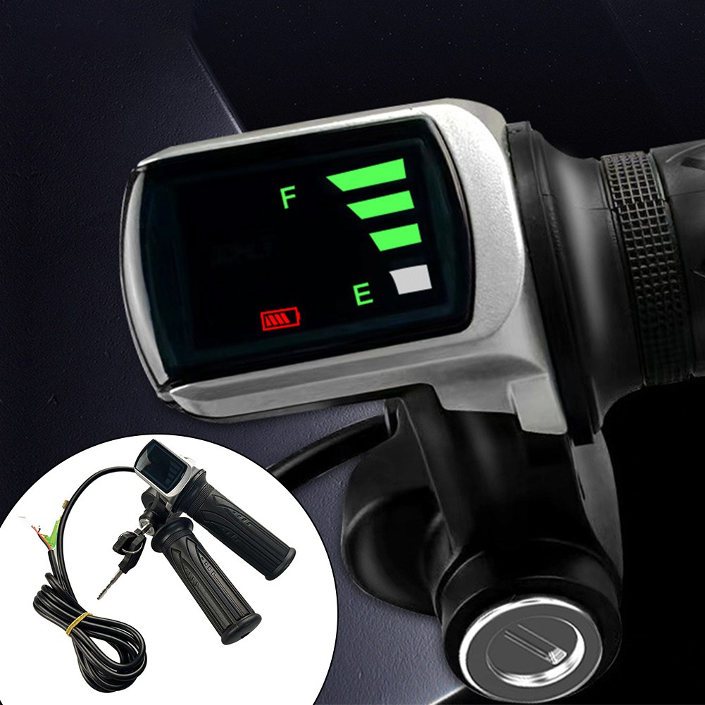 [MR] Aperto Do Acelerador De Scooter Elétrico Com Display De Quilometragem Para