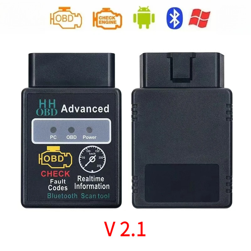 Mini ELM327 OBD2 Scanner V2.1 Bluetooth 5.1 Leitor De Ferramenta De Diagnóstico De Carro Para Androi