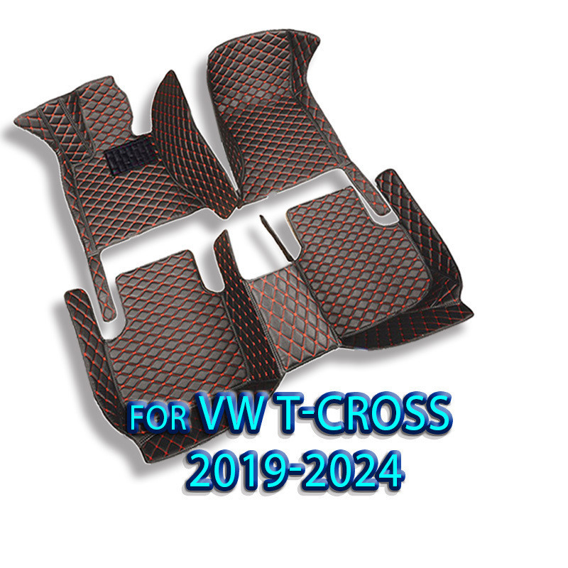 Tapetes De Piso De Carro Adequado Para VOLKSWAGEN VW T-cross 2019-2025 2020 2022 23 24 Pé De Automóv