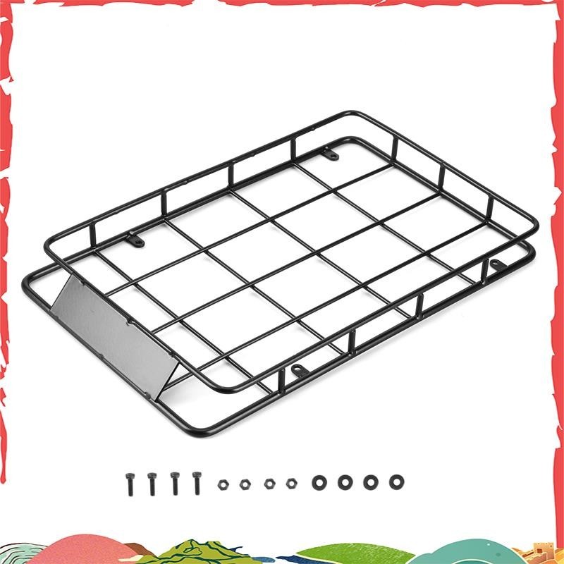 230x147mm Metal Rack De Teto Metálico Bandeja De Bagagem Para 1/10 RC Crawler Carro Axial SCX10 Trax