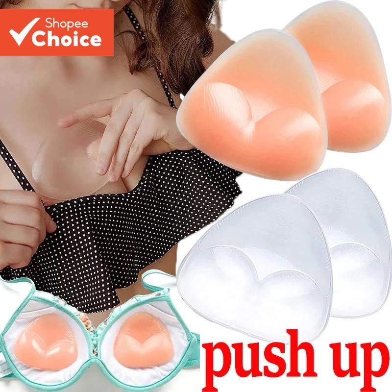 Almofadas De Sutiã Push-Up Pegajosas  Capas De Silicone Reutilizáveis Para Mamilos , Inserções Gross