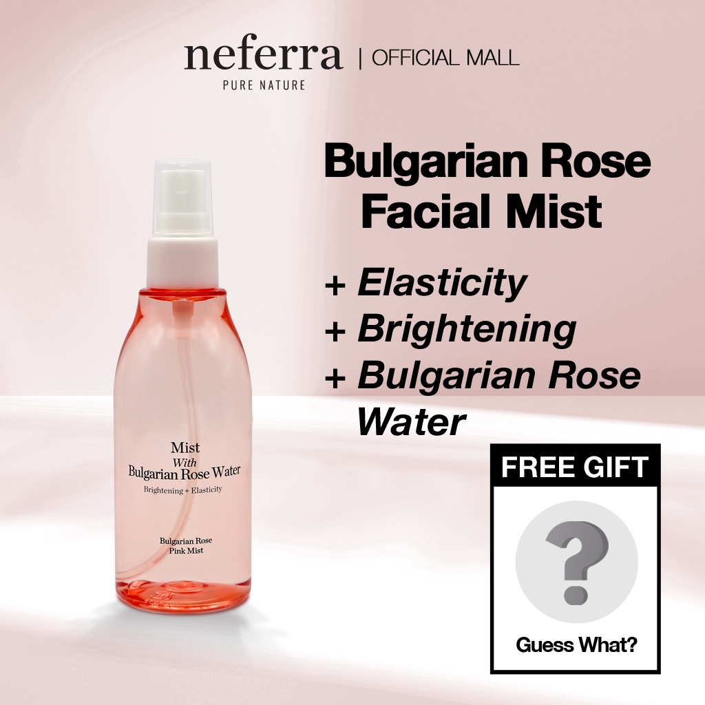 Odorata/Neferra Elasticidade + Névoa Toner Rosa Búlgara Iluminadora 120ml